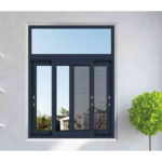 black sliding window