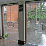 Double Glass doors for entrance